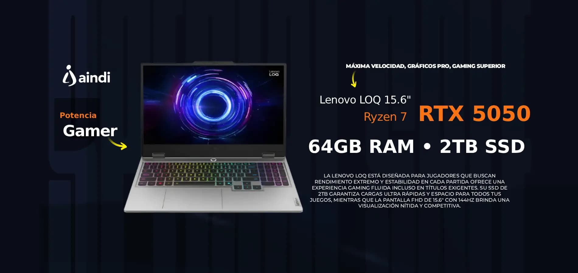 Conoce las laptops Lenovo LOQ