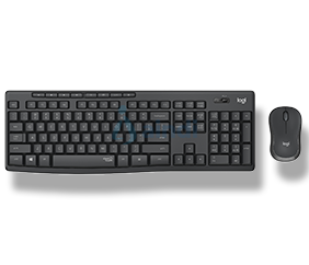 Teclado y Mouse Logitech MK295 Silent Inalámbrico USB Color Grafito