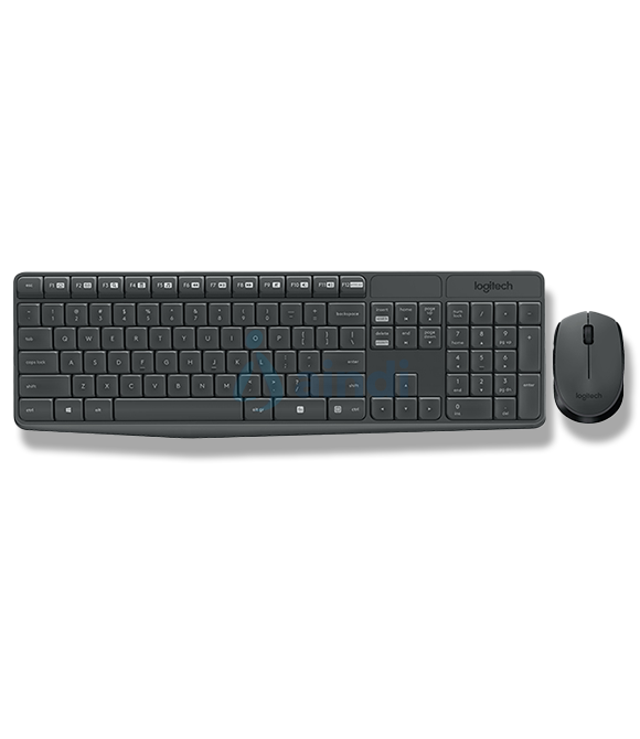 Kit de Teclado y Mouse Logitech MK235, Inalámbrico, USB, Negro (Español)
