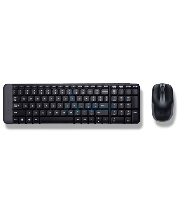 Kit de Teclado y Mouse Logitech MK220, Inalámbrico, USB, Negro (Español)