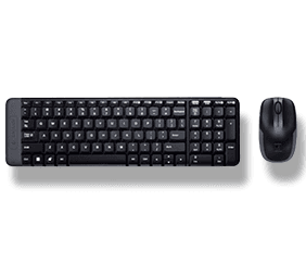Kit de Teclado y Mouse Logitech MK220, Inalámbrico, USB, Negro (Español)