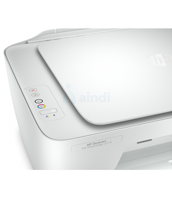 Multifuncional HP DeskJet Ink Advantage 2374 - Impresora a Color, Inyección de Tinta, Conectividad Alámbrica (Funciones de Impresión, Escaneo y Copia)