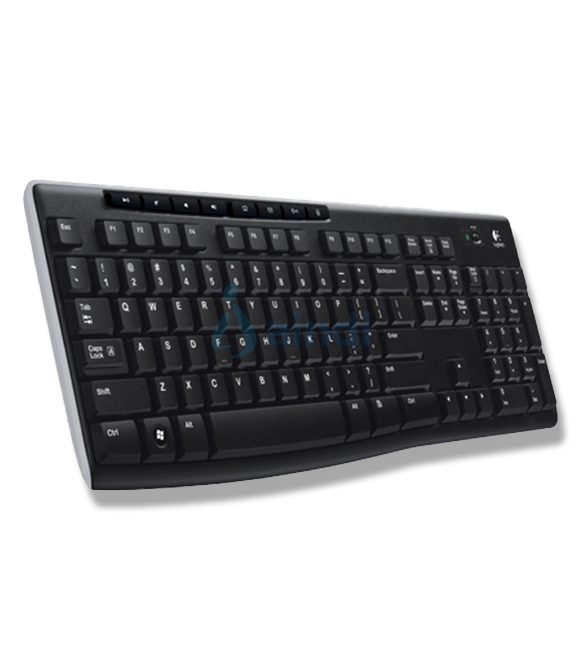 Teclado Logitech K270, Inalámbrico, USB 2.0, Negro (Español)