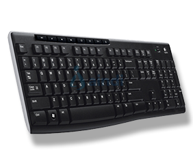 Logitech K270 Teclado multimedia con receptor USB Unifying, español, negro - 920-004426