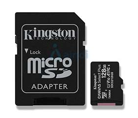 Memoria Kingston Micro SD Canvas Select Plus 128GB UHS-I Clase 10 C/Adaptador