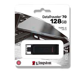 Kingston DataTraveler 70 128GB USB-C Negro - DT70/128GB