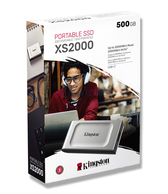 Unidad de Estado Sólido Externo Kingston XS2000 - 500GB USB-C