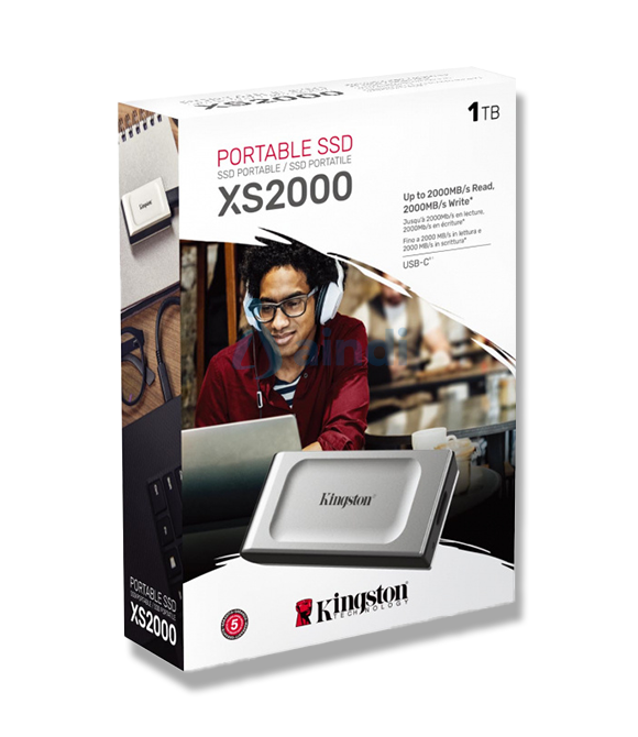 Unidad de Estado Sólido Kingston XS2000 Externo 1000GB USB-C