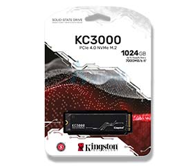 Kingston KC3000 1024GB SSD PCIe 4.0 NVMe M.2 2280 SKC3000S/1024G