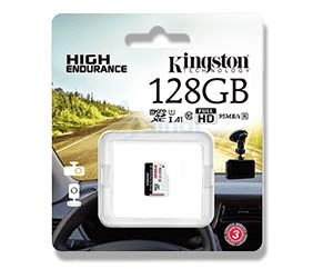 Tarjeta MicroSD Kingston High-Endurance 128 GB 95R/45W C10 A1 UHS-I