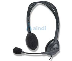 Logitech H111 Audífonos con Micrófono, Negro, Producto 981-000612