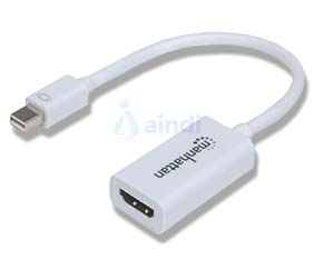Adaptador Mini DisplayPort a HDMI Manhattan 151399, Resolución 1080p