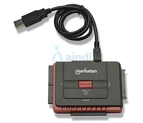MANHATTAN 179195 Adaptador USB de Alta Velocidad 2.0 a SATA/IDE | 179195