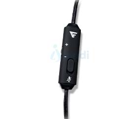 GAME FACTOR HSG500 Diadema ultra ligera de carbon fiber con micrófono removible | HSG500