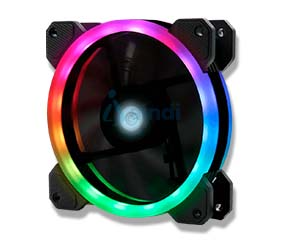 Vorago FKG400 Kit de Ventiladores para PC Gamer 3 Fans 120mm RGB 2 Tiras Led Control Remoto | Product Key: FKG400