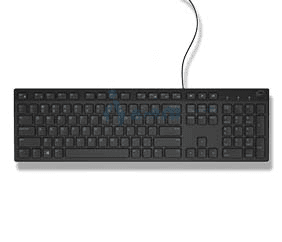 Teclado alambrico dell de 105 teclas en español modelo kb216 color negro | 580-adrc