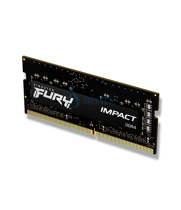 Memoria Ram Kingston FURY Impact 8GB 3200MHz DDR4 CL SODIMM Color Negro