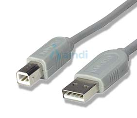 CABLE USB A-B 4.5M IMPRESORA GRIS                            .