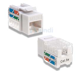 INTELLINET Keystone Jack CAT5E de impacto Blanco 210355