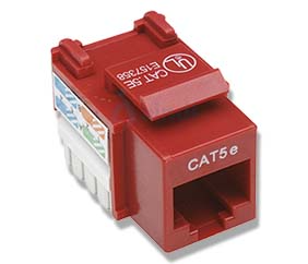 Intellinet JACK RJ45 CAT5E KEYSTONE DE IMPACTO ROJO