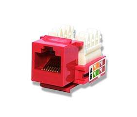 Intellinet Jack RJ45/Cat6 Keystone de Impacto UTP Rojo 210614