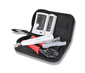 KIT HERRAMIENTAS DE RED 4 PZS PINZA PONCHADORA PELADORA PROBADOR