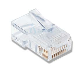 INTELLINET 790055 Plugs de Red CAT5E Plug RJ45 multifilar UTP con baño de oro 15 micras
