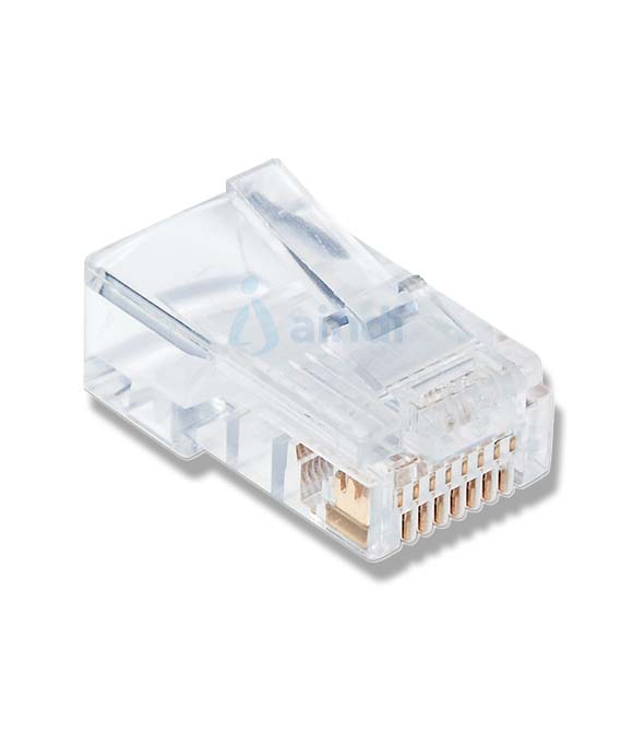 Plug Intellinet RJ45 Cat 5e UTP Multifilar 15 Micras Bote C/100 Pzas