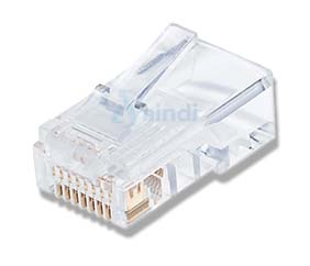 Intellinet Plug RJ45 Cat5e Sólido UTP Oro 50 Micras Pro Bote c/100 pzas 790512