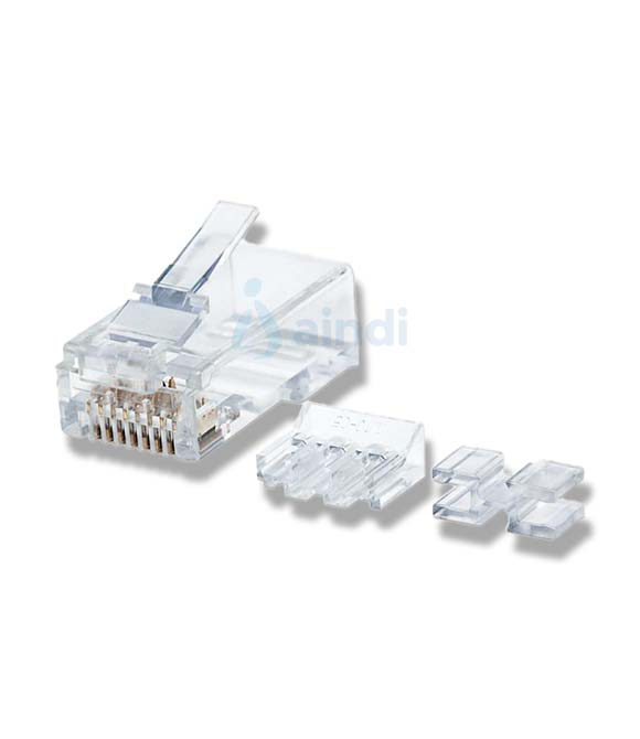 Plug Intellinet RJ45 Cat6a Multifilar UTP Oro 15 Micras Bote C/80 Pzas