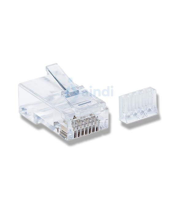 Plug Intellinet RJ45 Cat6 UTP Multifilar 50 Micras Pro Bote C/90 Pzas