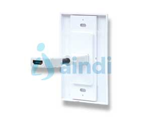 Intellinet 771719 Cople HDMI con Faceplate 1 Puerto Blanco, 4K