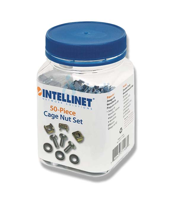 Tornillos Intellinet M6 Tuerca Enjaulada Bote C/50 Juegos