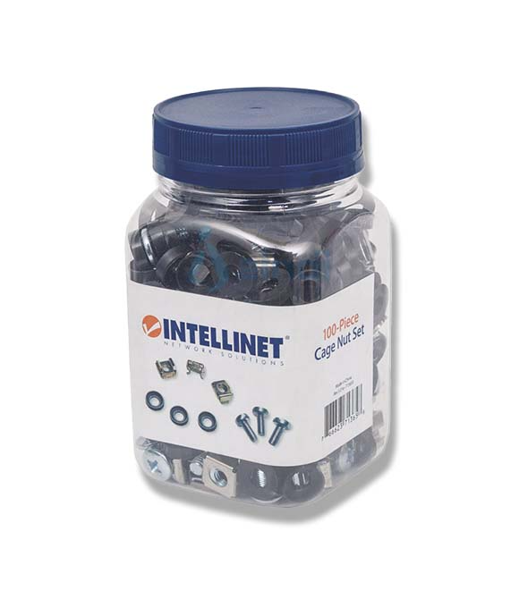 Tornillos Intellinet M6 Tuerca Enjaulada Bote C/100 Juegos