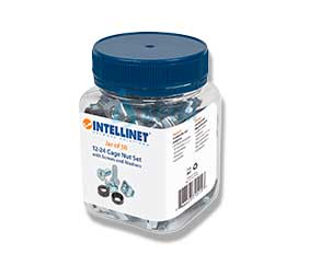Intellinet Tornillos Tuerca Enjaulada 12-24 Bote C/50 Juegos 715157