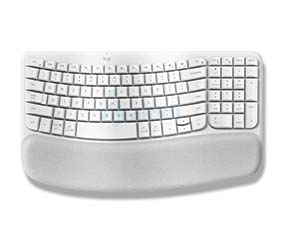 Logitech Wave Keys Teclado Inalámbrico Ergonómico Blanco 920-012279