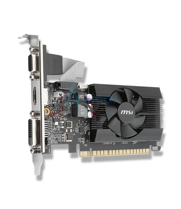 Tarjeta de Video MSI GeForce GT710 2GB Low Profile Single Fan DDR3 PCIe 2.0 1xHDMI 1xDVI-D 1xD-SUB