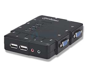 Switch KVM 4 puertos USB - Modelo 151269 - Control 4 equipos