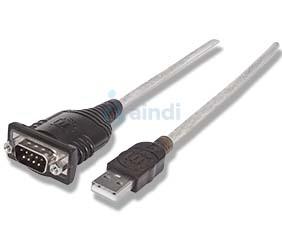 Manhattan Convertidor USB a Serial DB9M 45 cm Bolsa - 205153