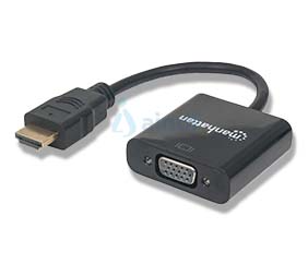 Manhattan Convertidor Video HDMI a SVGA Bolsa Negro - 151467