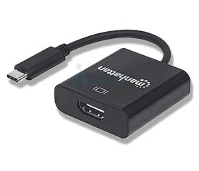 Manhattan 151788 Convertidor de video USB-C a HDMI hembra negro