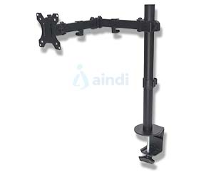 Manhattan 461542 Soporte de Monitor Doble Articulación para Escritorio 13" a 32" Negro
