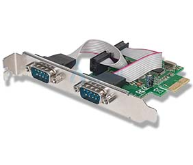 MANHATTAN 152082 Tarjeta Serial PCI Express de dos puertos DB9 para PCI Express x1, x4, x8 y x16 152082