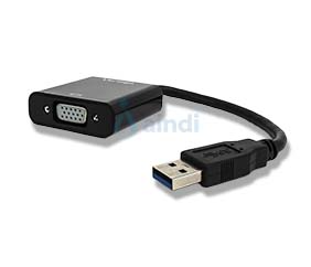 Vorago ADP-200 ADP-200 Convertidor USB 3.0 a VGA FHD Color Negro