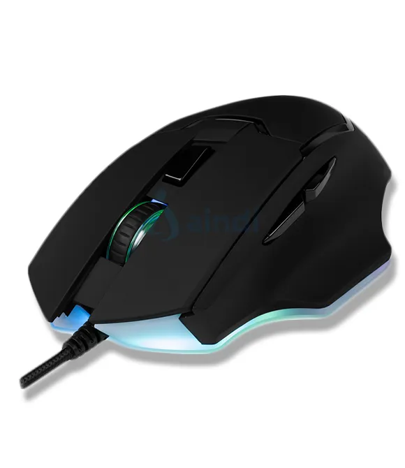 Mouse Vorago Start The Game MO-504 Iluminación RGB Software Configurable Hasta 6400dpi USB Negro