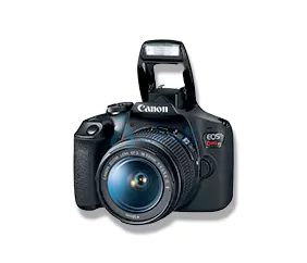 Camara Canon EOS Rebel T7 FHD LCD 3" EF-S 18-55mm CMOS 24.1MP