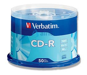 VERBATIM Disco CD-R 52X 700MB 80MIN C/50 | 94691