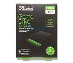 Seagate Game Drive STKX2000400 Disco duro externo 2TB 2.5 portátil USB 3.2 negro para Xbox X-S con luz LED