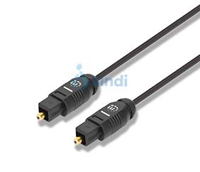 Manhattan 356077 Cable de audio TOSLINK M-M 2.0 m negro
