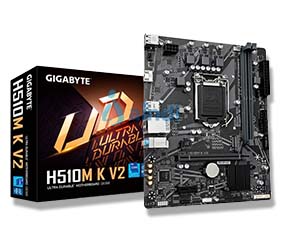 GIGABYTE H510M K V2 Motherboard Intel LGA 1200 11th Gen, DDR4 3200MHz, PCIe 3.0, HDMI, M.2, Micro ATX, H510M K V2